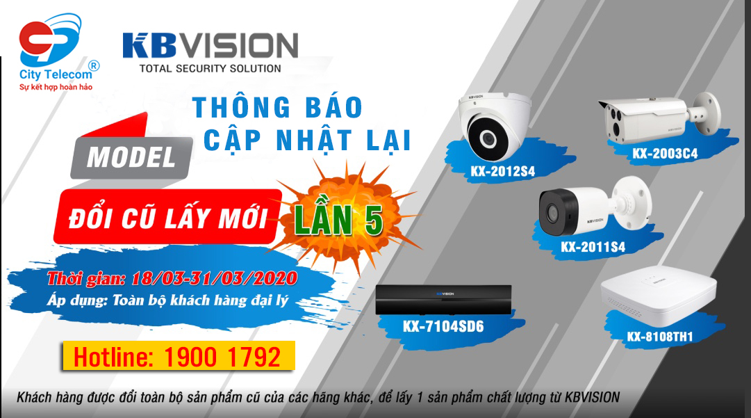 CẬP NHẬT LẠI KHUYẾN MÃI ĐỔI CŨ LẤY MỚI LẦN 5 KBVISION