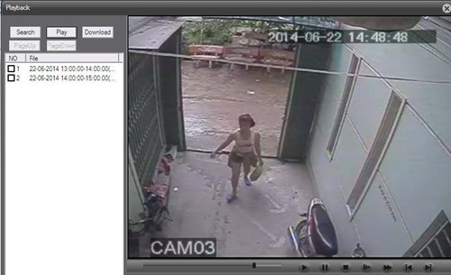 Nữ đạo tặc lấy cắp tài sản bị camera quan sát an ninh ghi hình