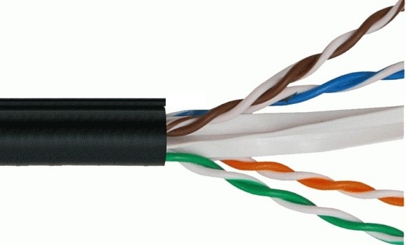 Cáp mạng VIVANCO CAT5e SF/UTP VCCASF54PEK3 (305m/Drum, PE, Black)