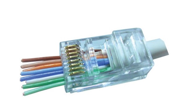Đầu nối RJ45 Cat.5e/Cat.6 dạng xuyên thấu DINTEK (1501-88060)