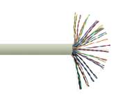 Cáp mạng 25 đôi VIVANCO CAT.5E UTP VCCAUU52PVG3 (305m/Box, PVC, Grey)