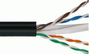 Cáp mạng VIVANCO CAT5e SF/UTP VCCASF54PEK3 (305m/Drum, PE, Black)