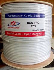 Cáp camera 305 mét/ cuộn GOLDEN JAPAN RG6 PRO-CCS